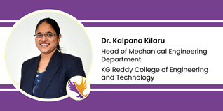 K G Reddy College of Engineering and Technology, Head of Mechanical Engineering Department: Dr. Kalpana Kilaru Interview